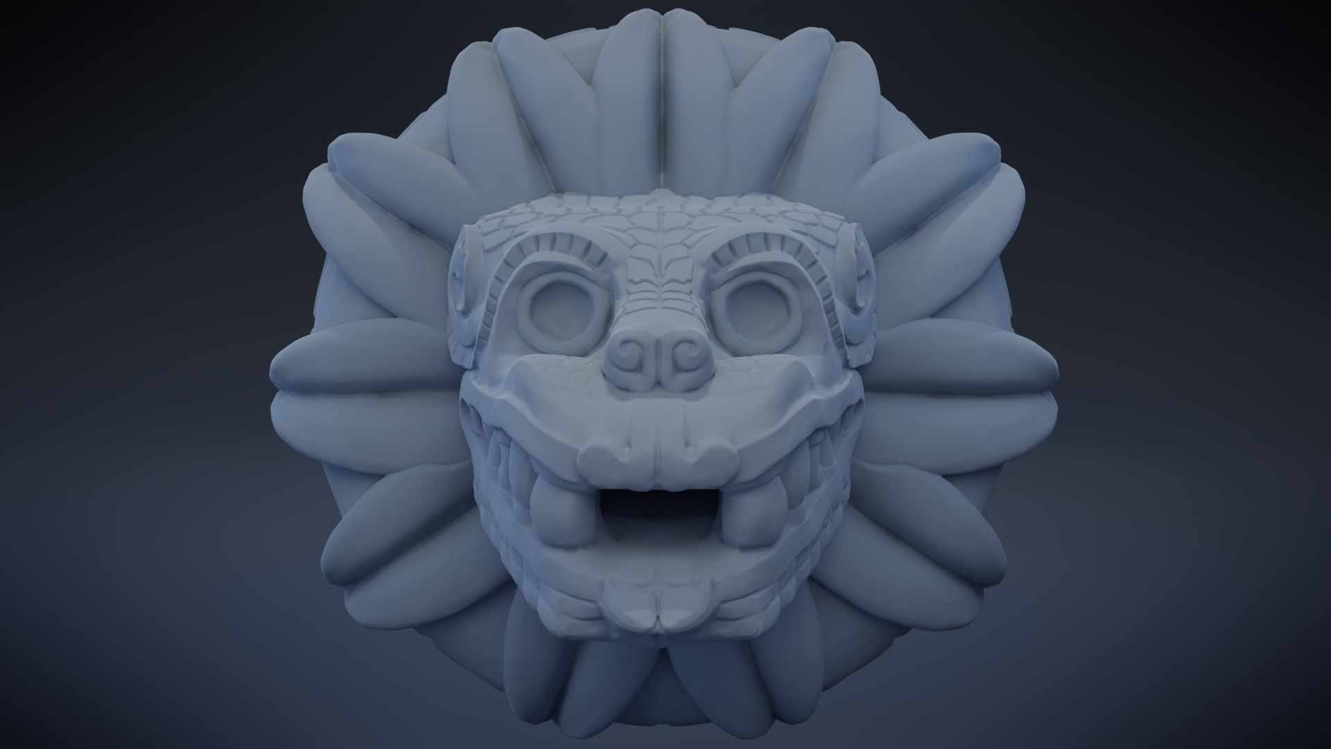 Quetzalcoatl - Aztec Deity 3D print model_4