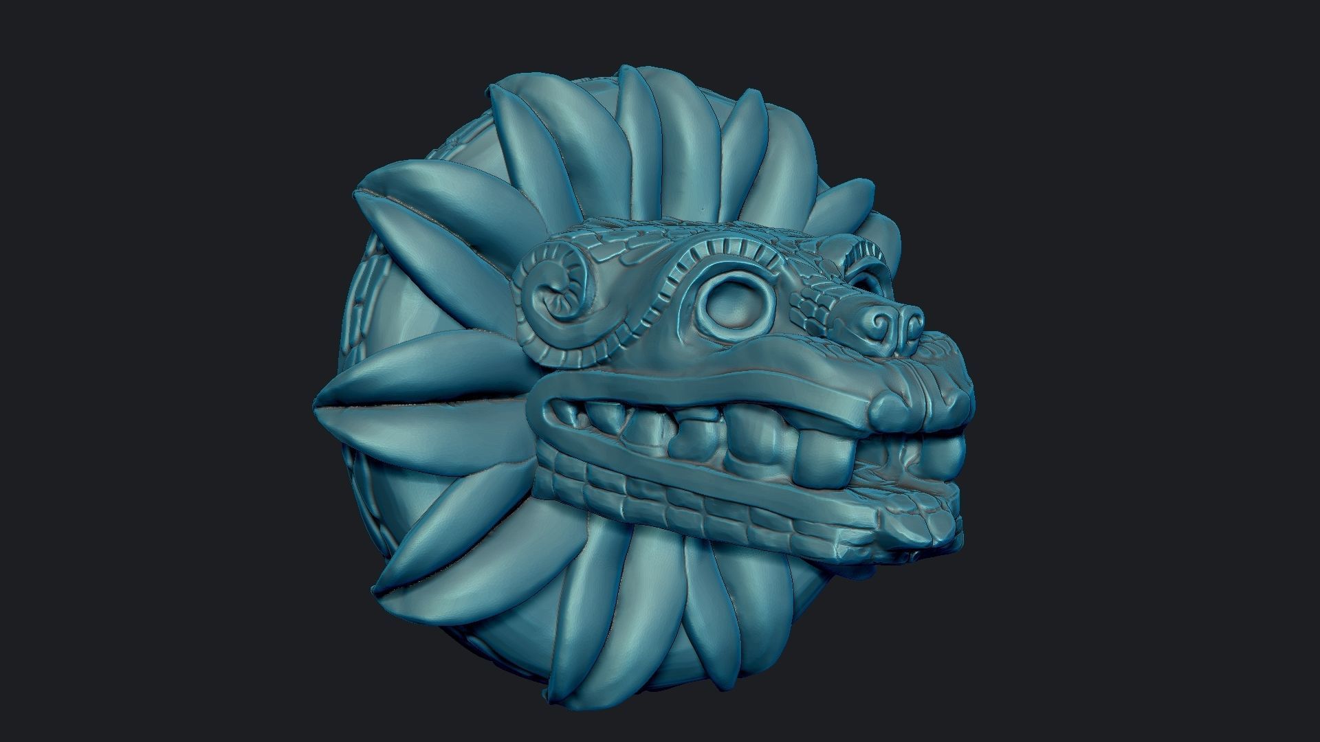 Quetzalcoatl - Aztec Deity 3D print model_1