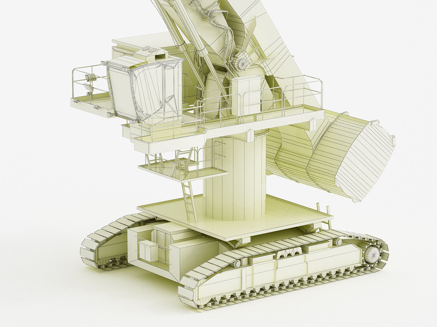 SENNEBOGEN 880 EQ Crawler Low-poly 3D model_21