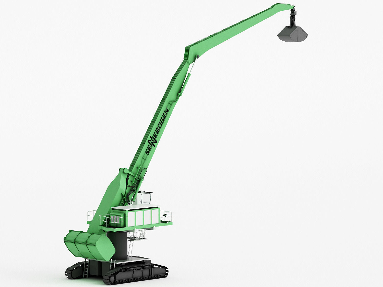SENNEBOGEN 880 EQ Crawler Low-poly 3D model_3