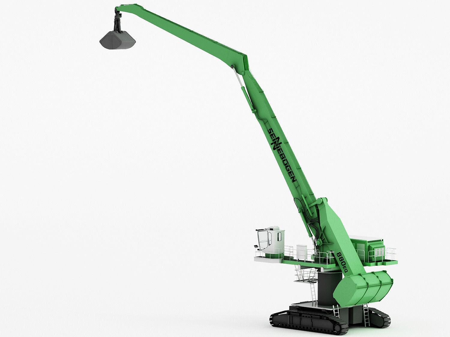 SENNEBOGEN 880 EQ Crawler Low-poly 3D model_4
