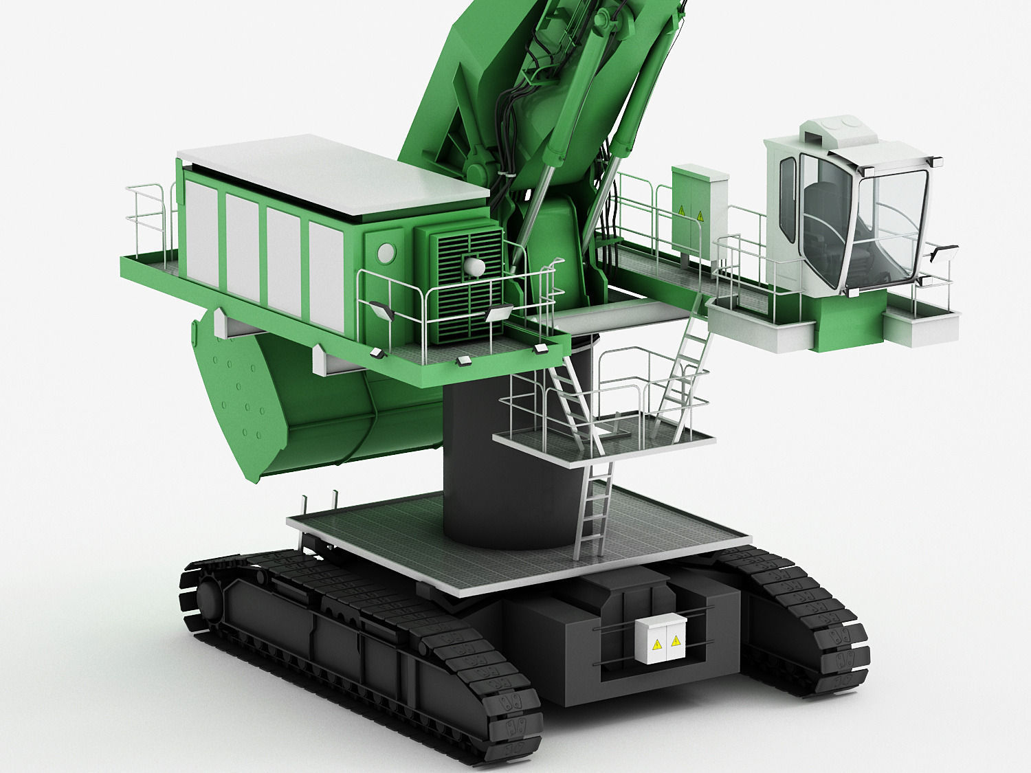 SENNEBOGEN 880 EQ Crawler Low-poly 3D model_11