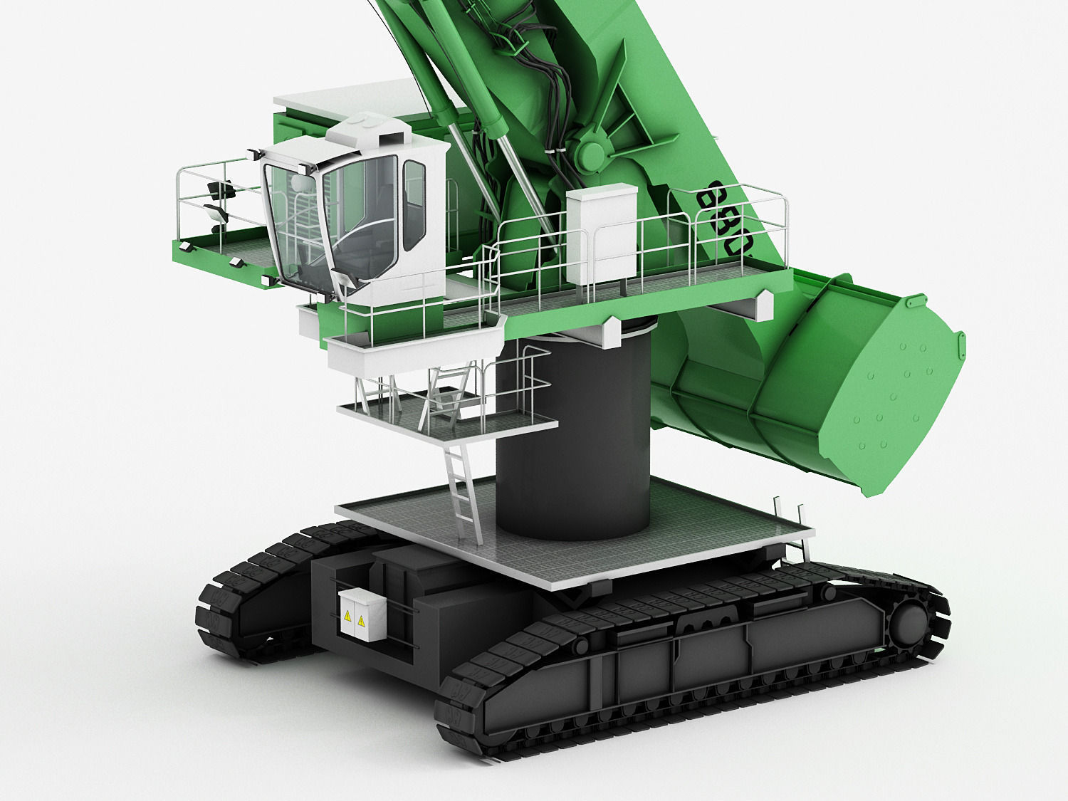 SENNEBOGEN 880 EQ Crawler Low-poly 3D model_5