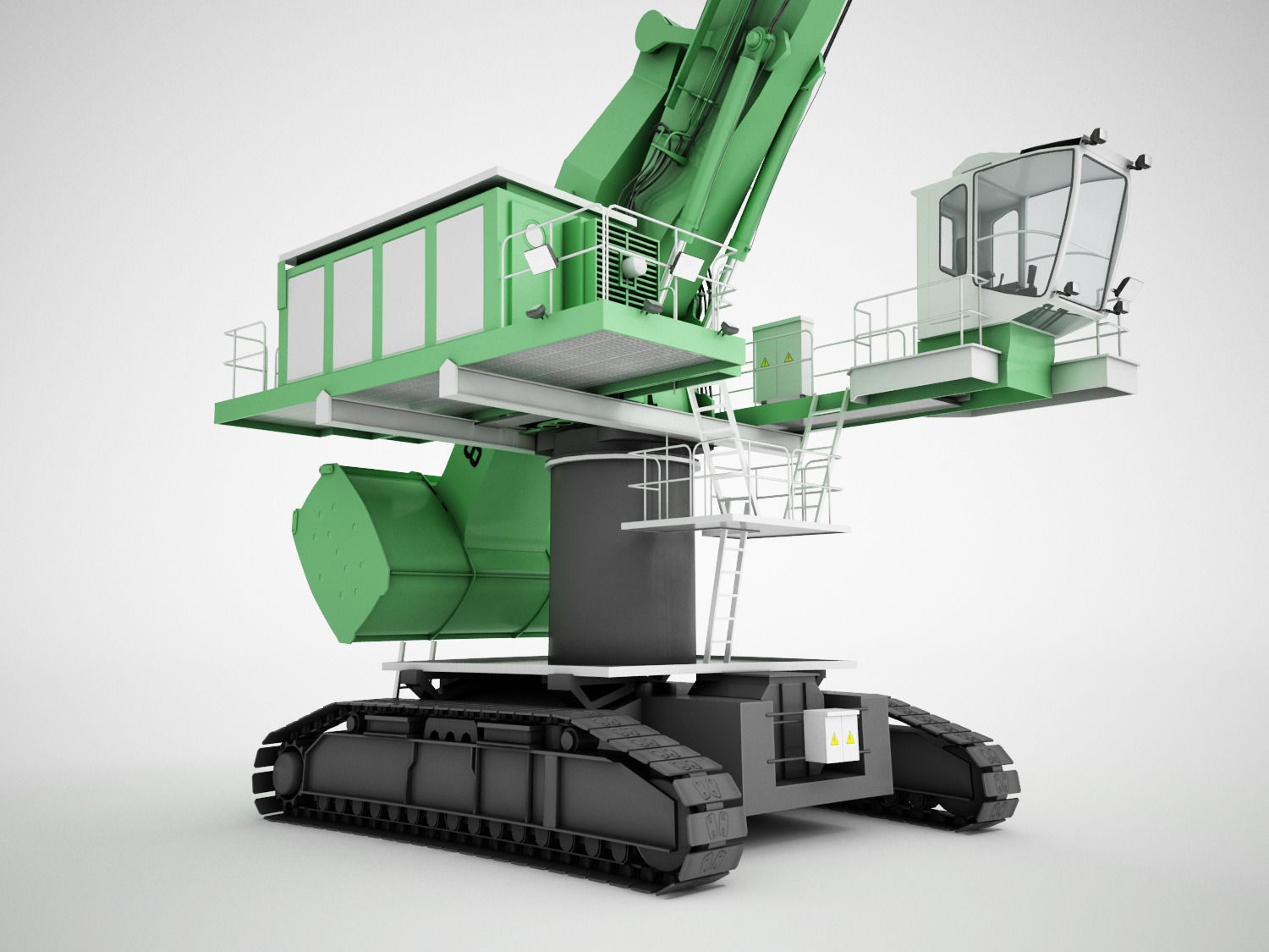 SENNEBOGEN 880 EQ Crawler Low-poly 3D model_14