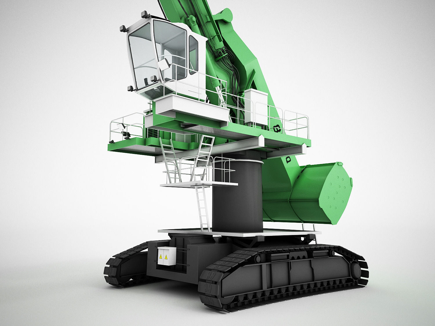 SENNEBOGEN 880 EQ Crawler Low-poly 3D model_13