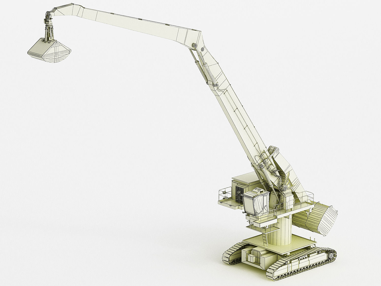 SENNEBOGEN 880 EQ Crawler Low-poly 3D model_19