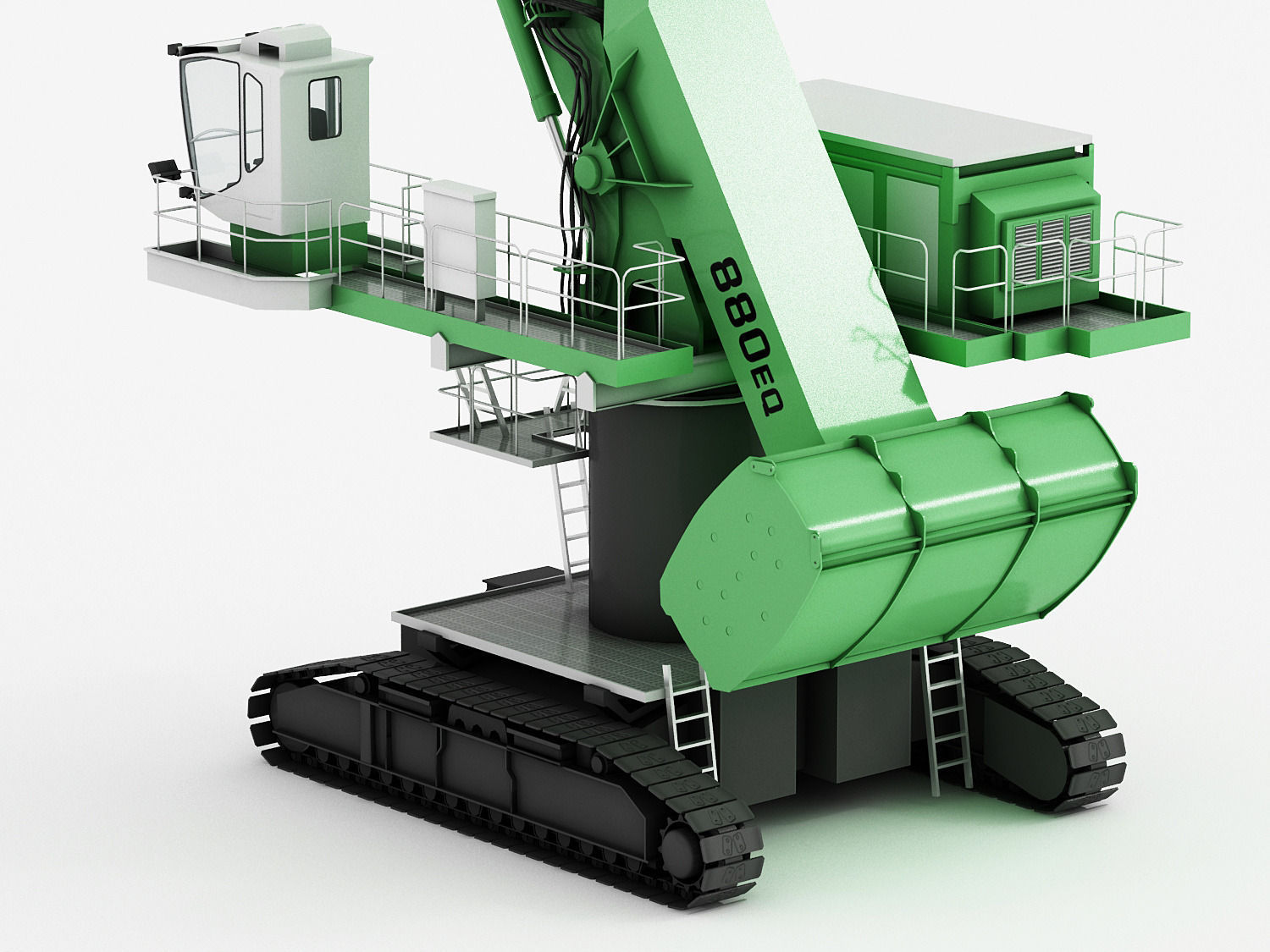 SENNEBOGEN 880 EQ Crawler Low-poly 3D model_7