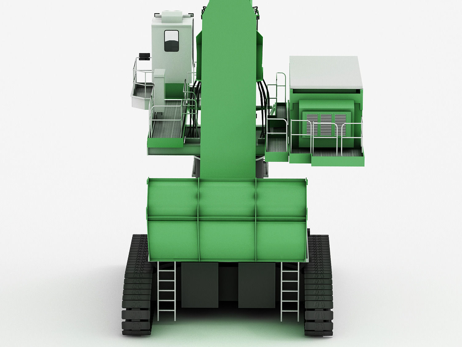 SENNEBOGEN 880 EQ Crawler Low-poly 3D model_8