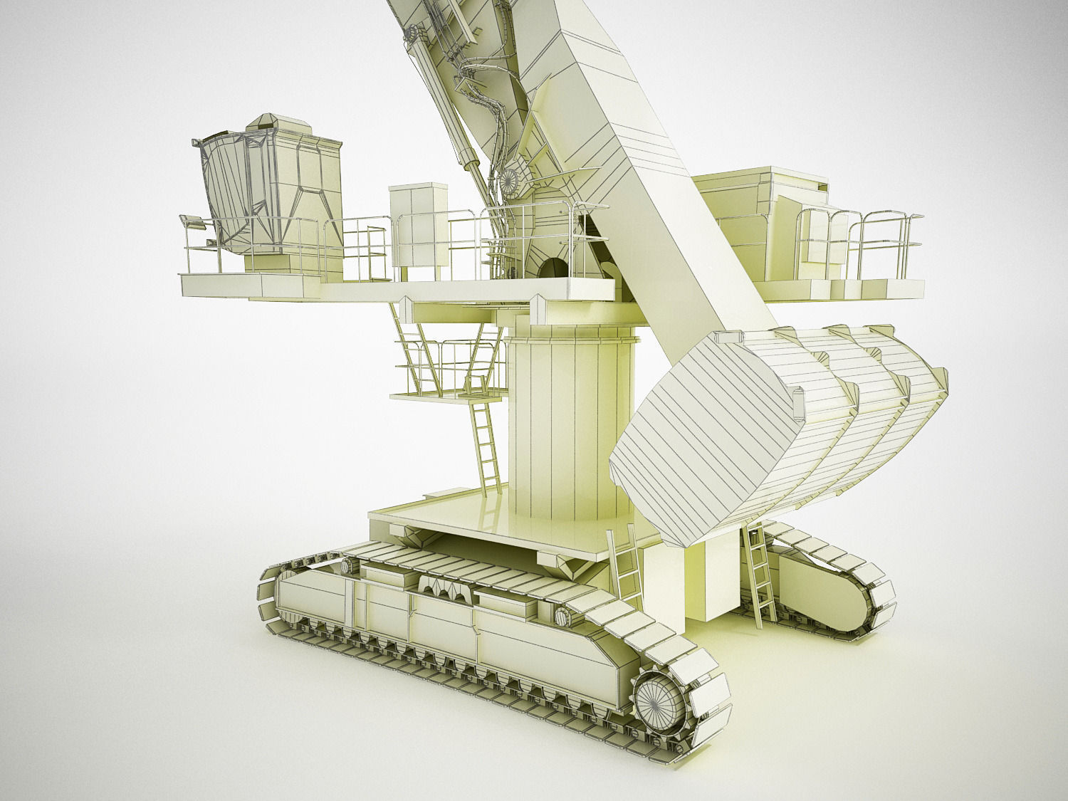 SENNEBOGEN 880 EQ Crawler Low-poly 3D model_18