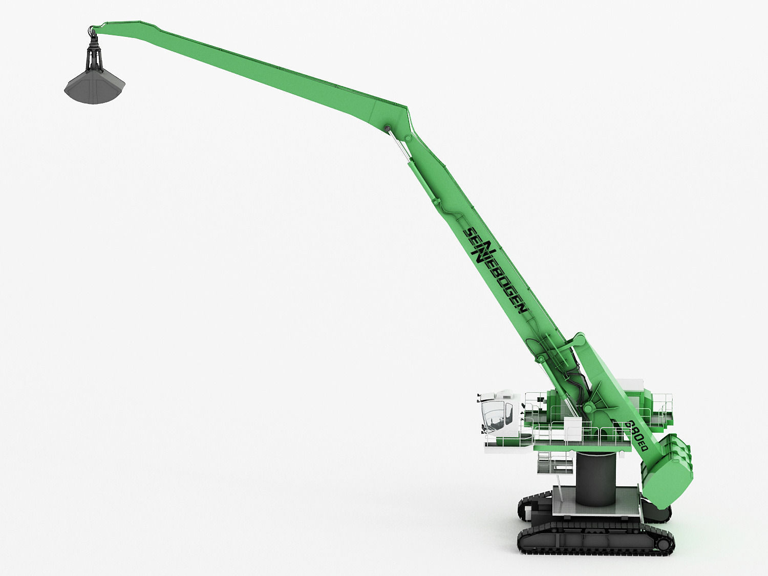 SENNEBOGEN 880 EQ Crawler Low-poly 3D model_2