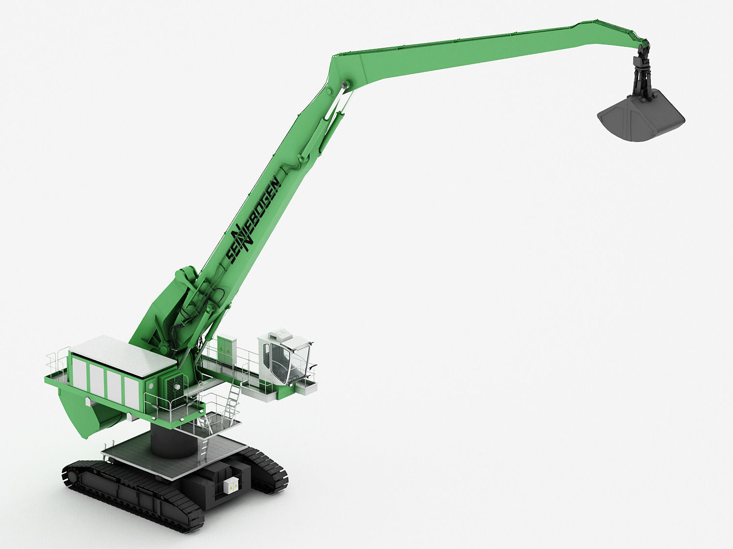 SENNEBOGEN 880 EQ Crawler Low-poly 3D model_1