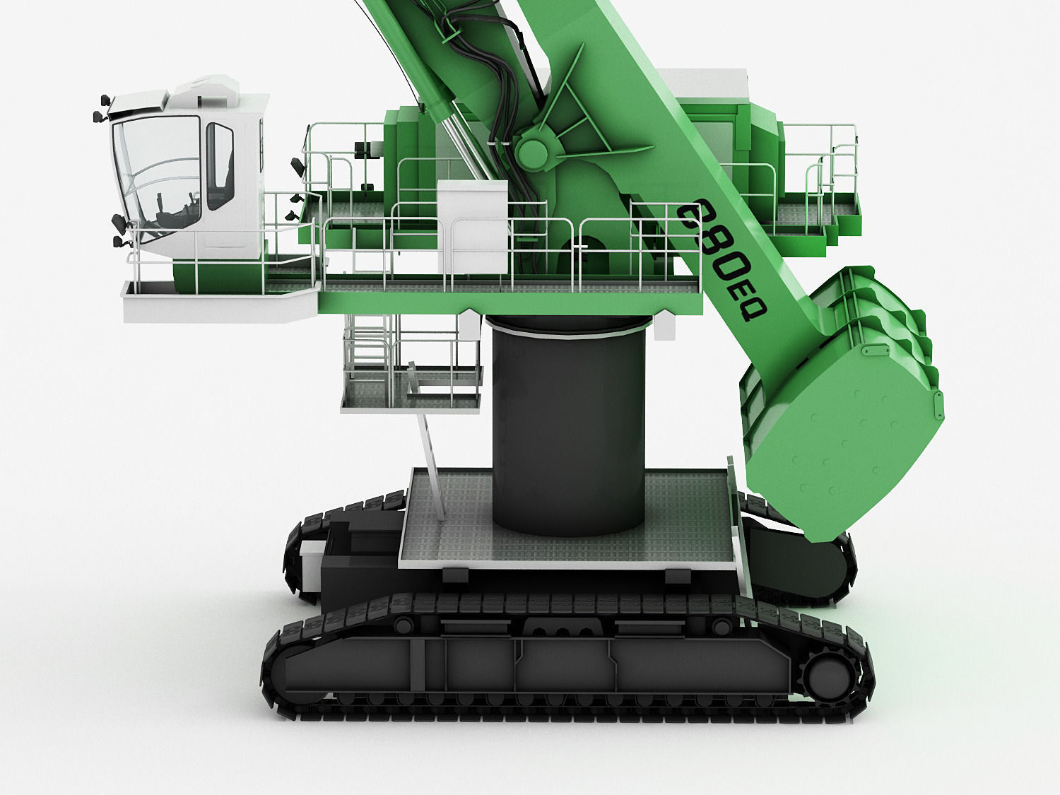 SENNEBOGEN 880 EQ Crawler Low-poly 3D model_6