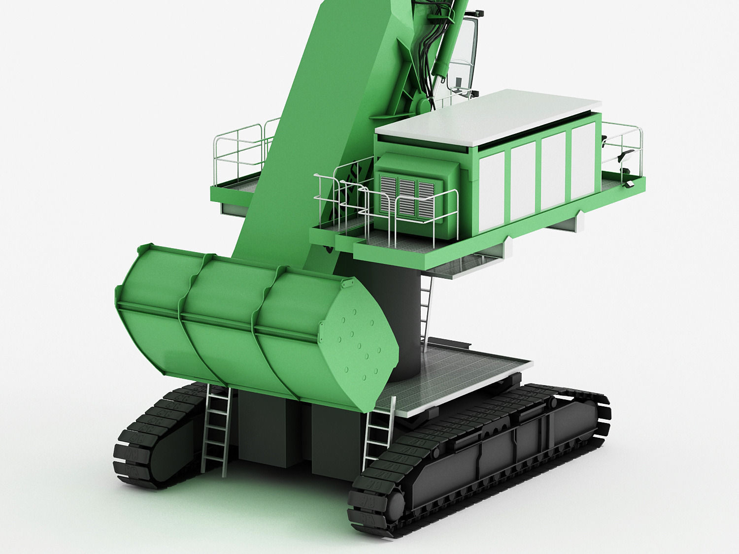 SENNEBOGEN 880 EQ Crawler Low-poly 3D model_9