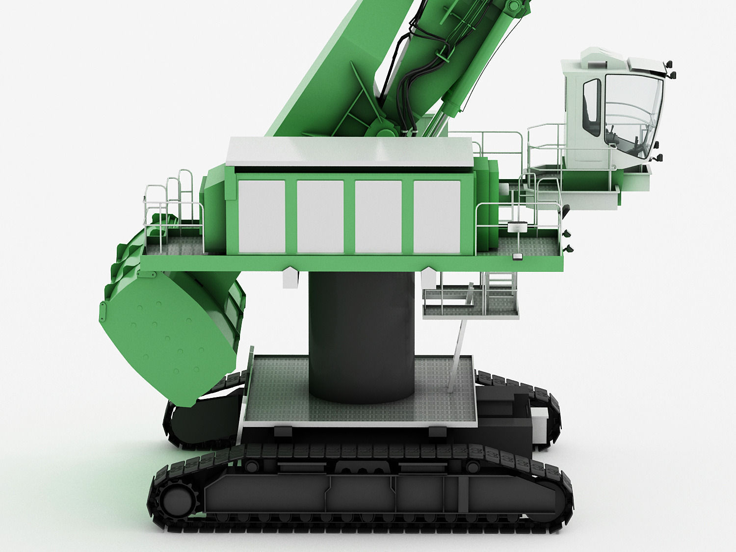 SENNEBOGEN 880 EQ Crawler Low-poly 3D model_10