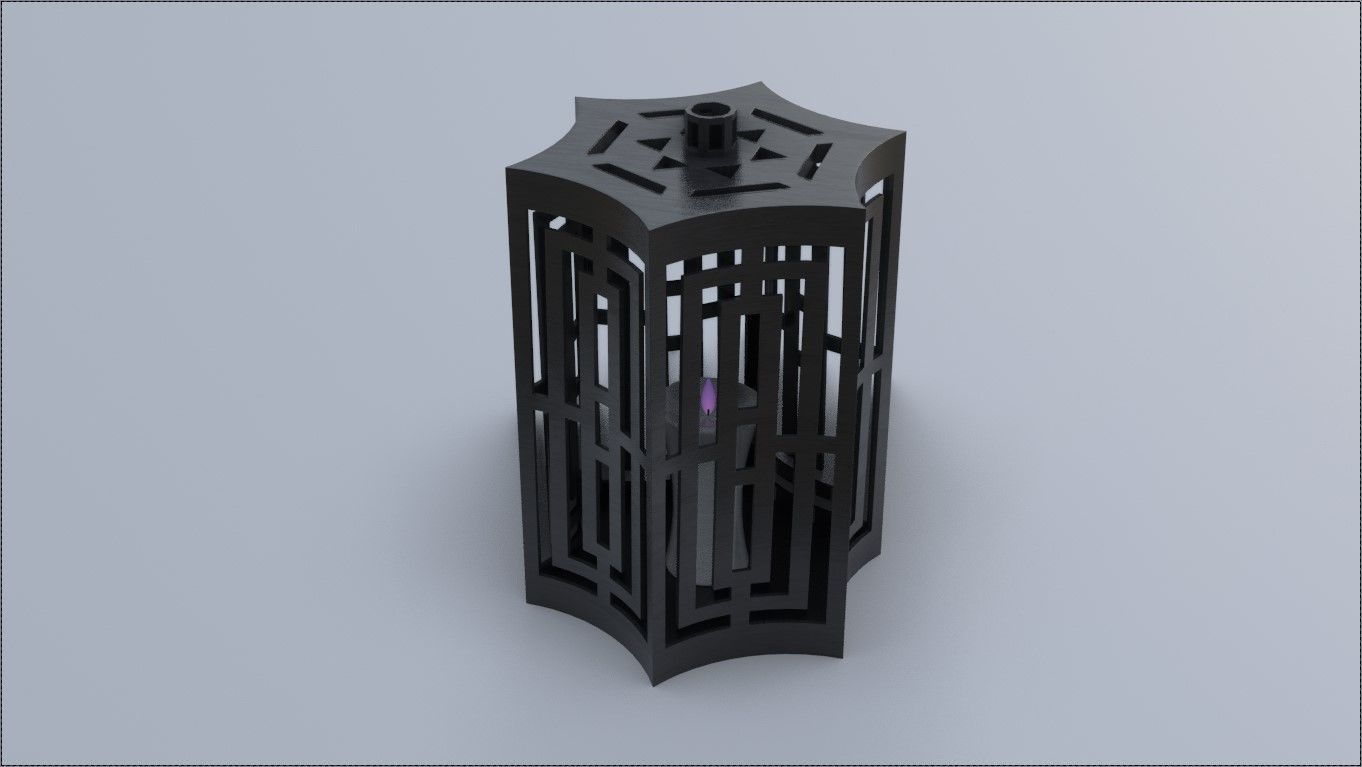 Light Box Low-poly 3D model_5