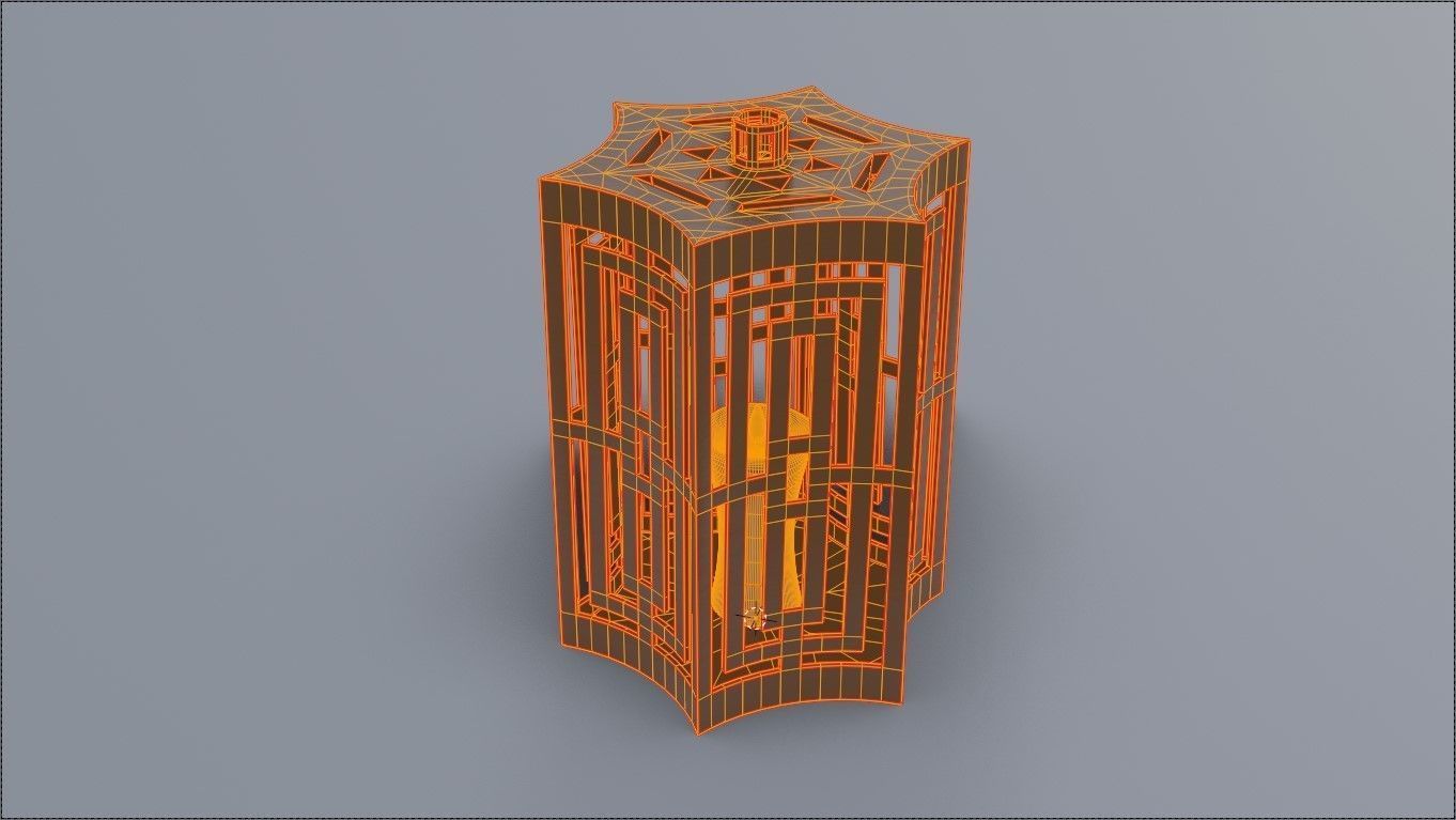 Light Box Low-poly 3D model_4