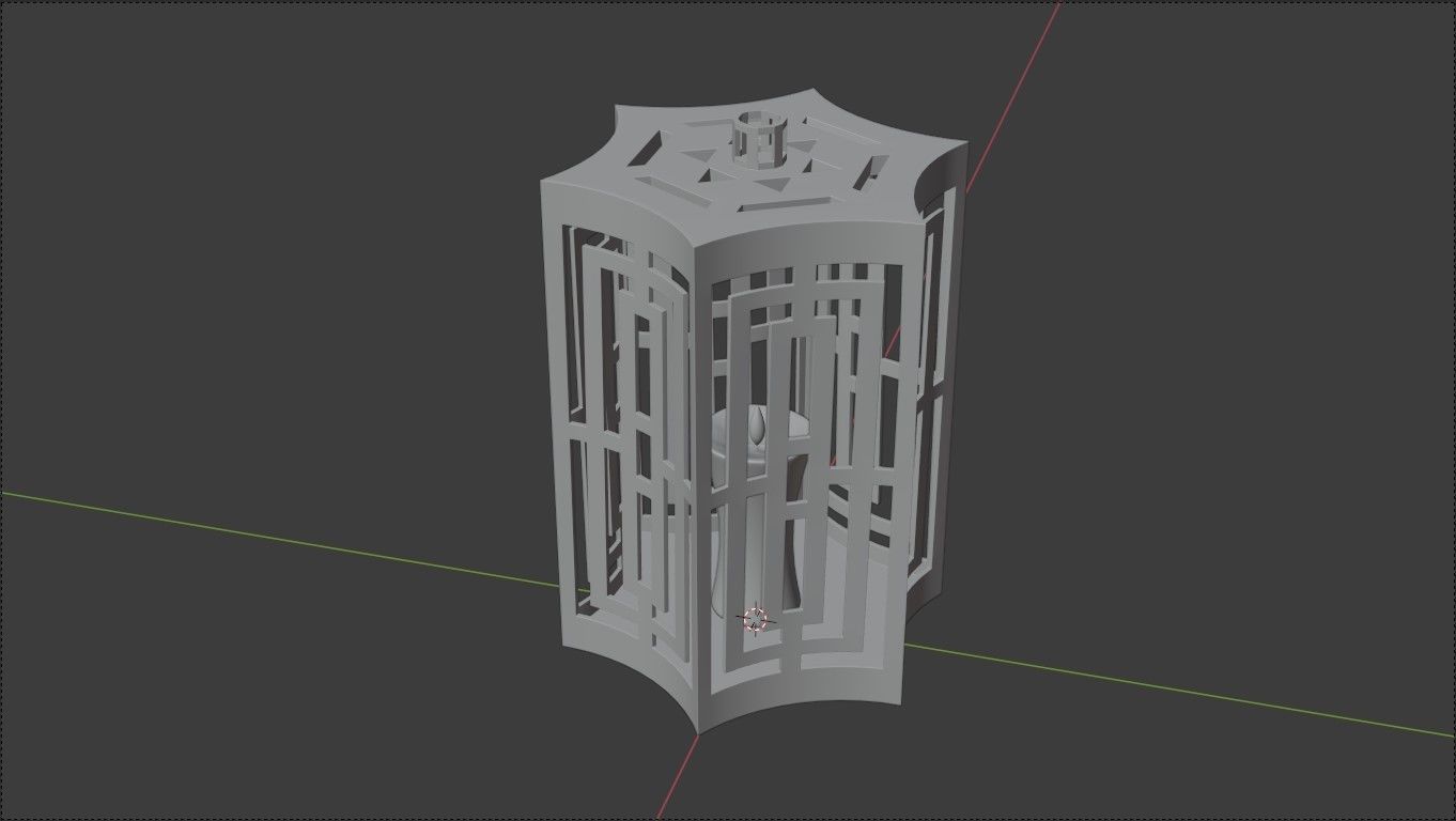 Light Box Low-poly 3D model_6