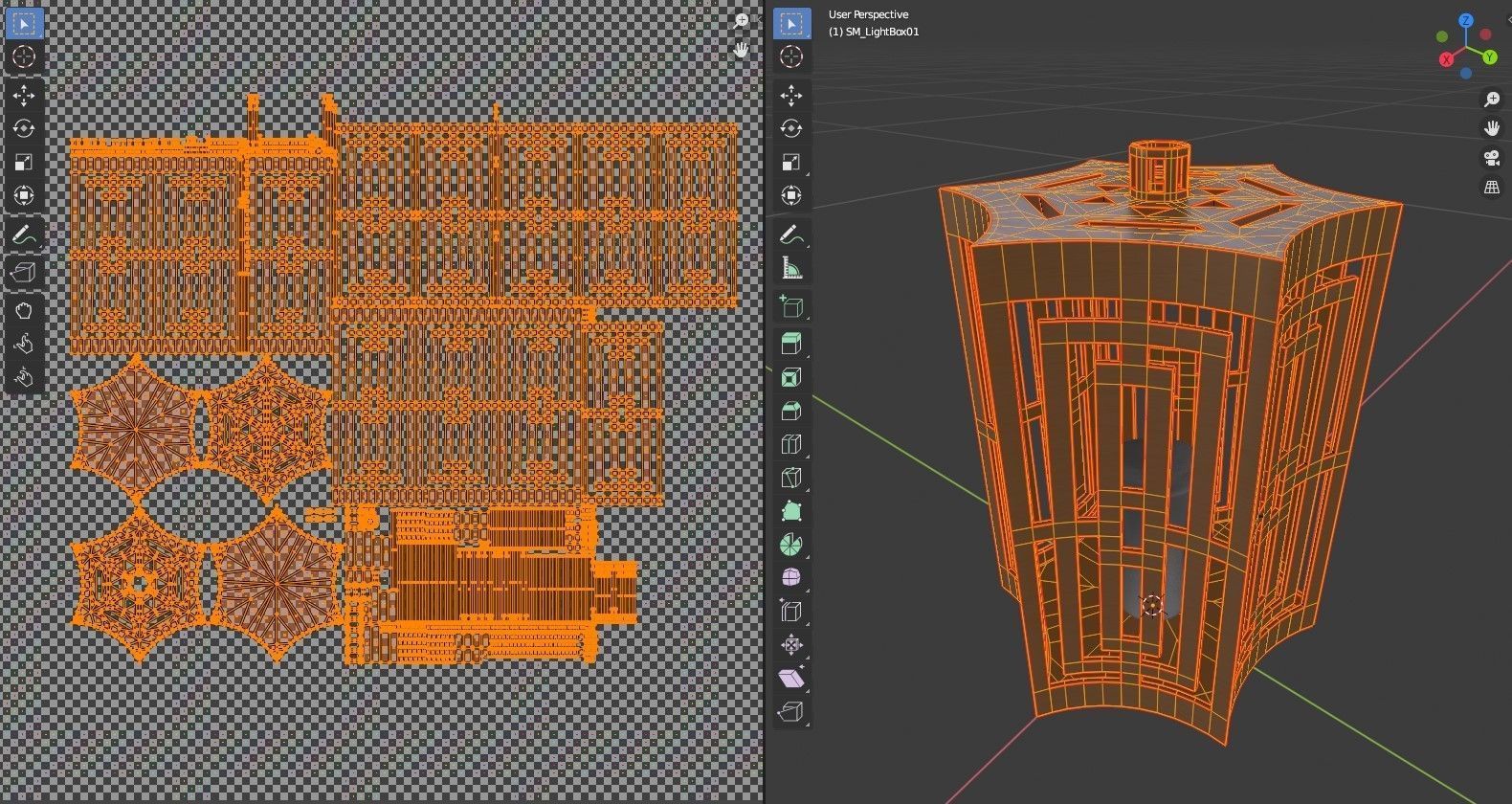 Light Box Low-poly 3D model_9