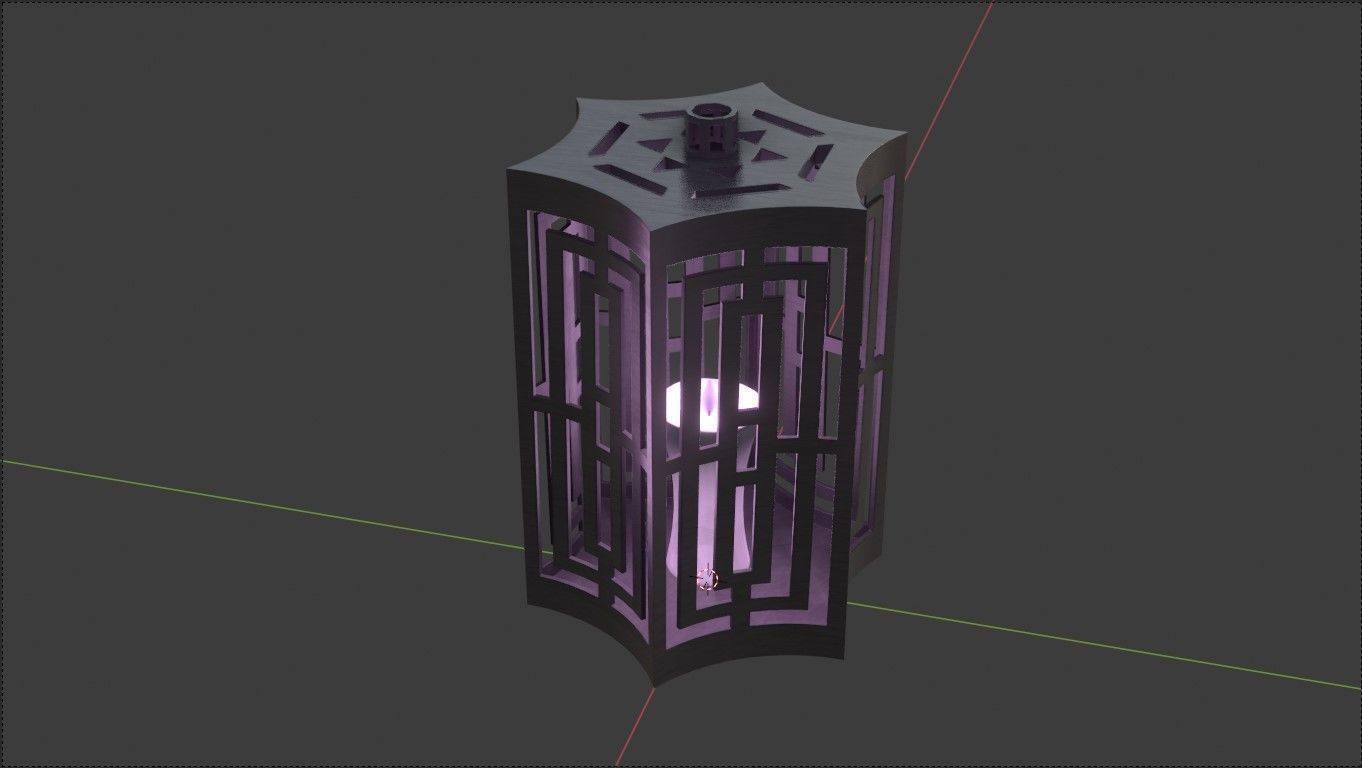 Light Box Low-poly 3D model_1