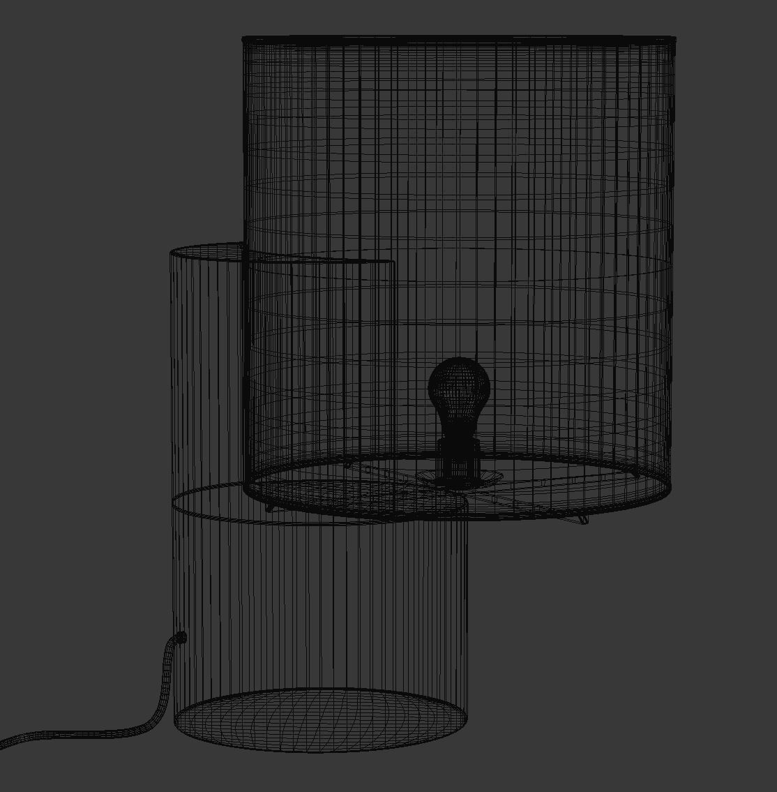 Lea table lamp by Matteo Nunziati  Low-poly 3D model_5