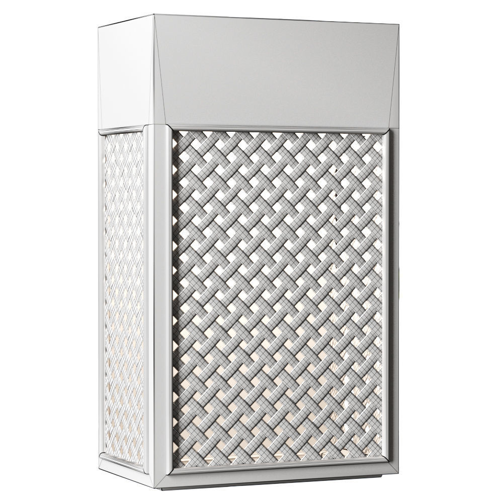 Florence rattan wall lantern FV2  3D model_4