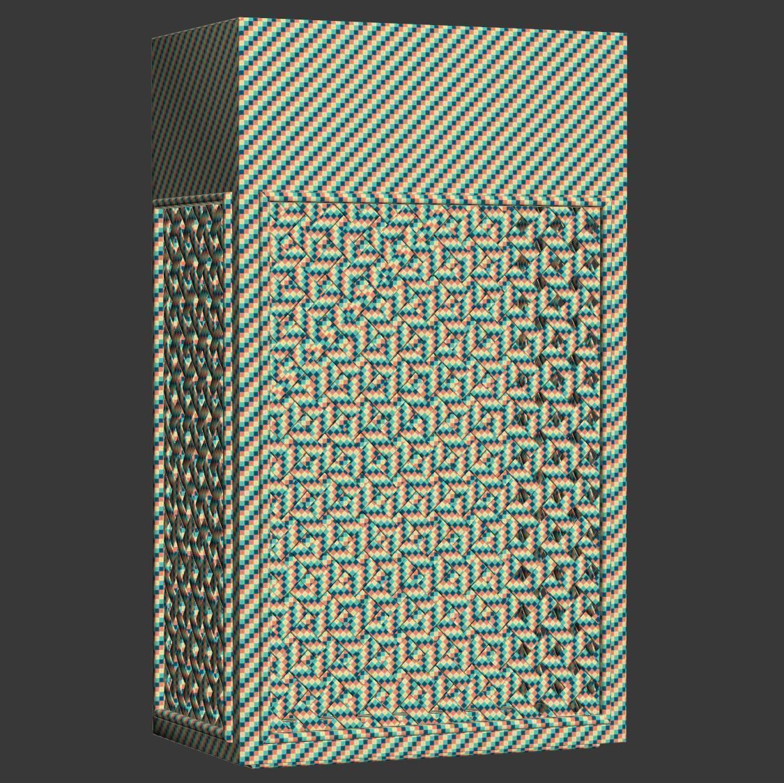 Florence rattan wall lantern FV2  3D model_5