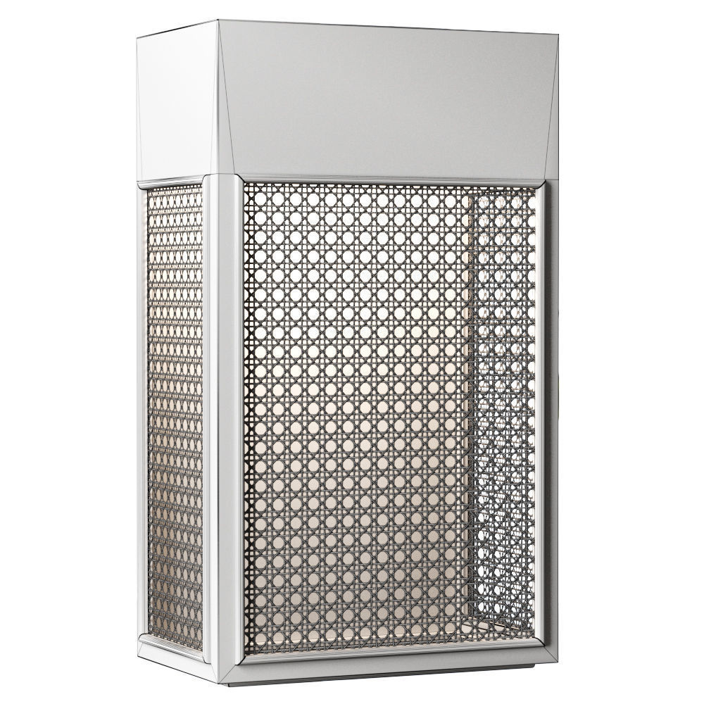 Florence rattan wall lantern FV3  3D model_4