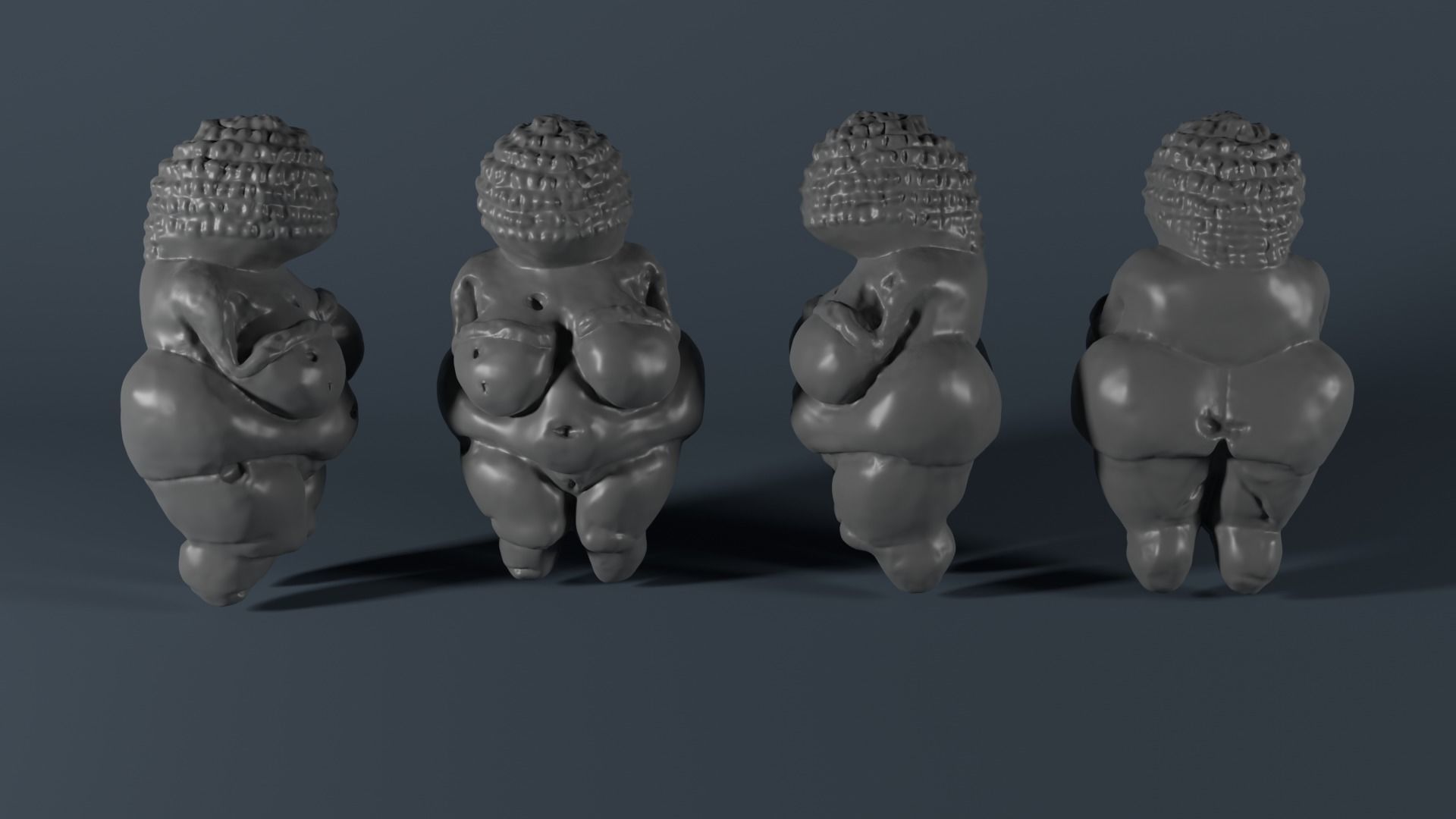 Venus from Willendorf - 3D Printable 3D print model_3