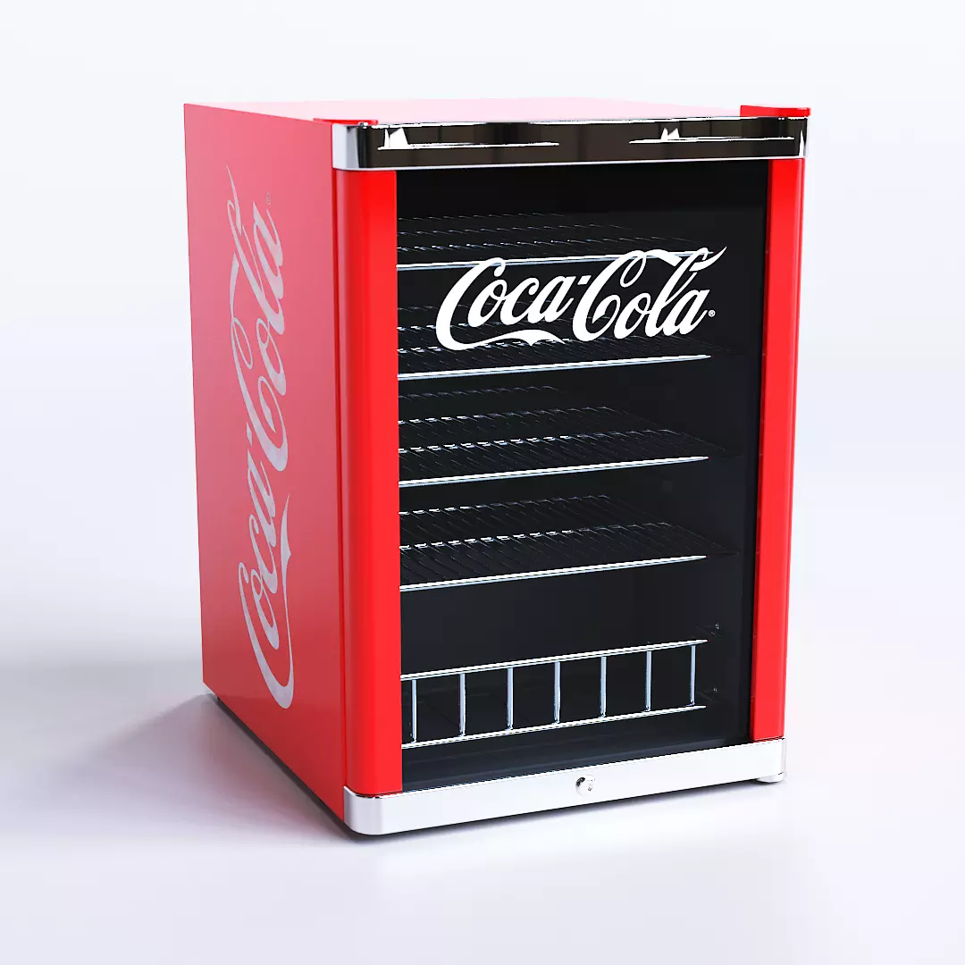 Coca-Cola High Cube Fridge Free 3D model_0
