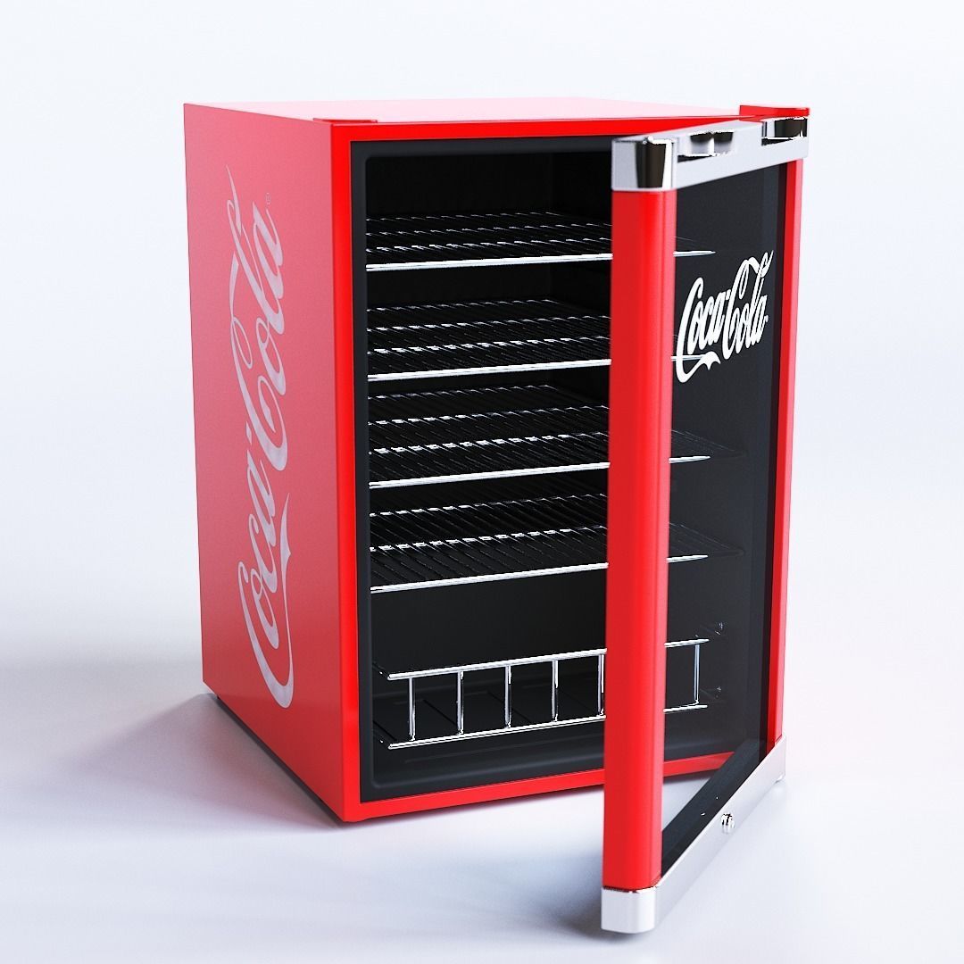 Coca-Cola High Cube Fridge Free 3D model_1