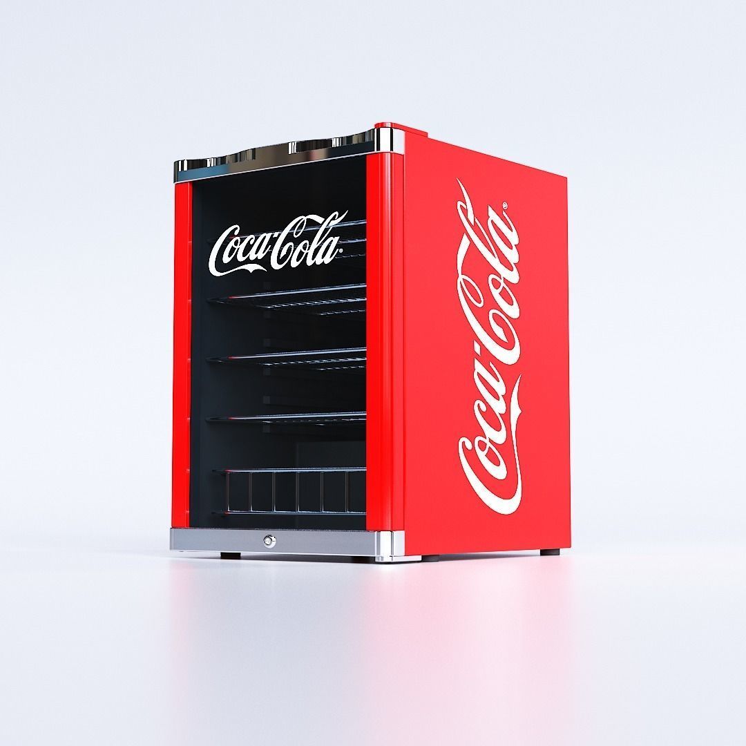 Coca-Cola High Cube Fridge Free 3D model_2