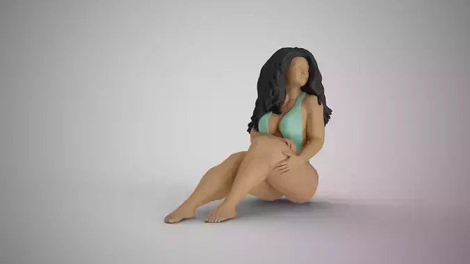 Summer Beach Girl 3D print model