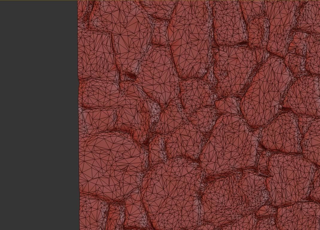 Ultra realistic Decorative stone wall geometry 3D model_6