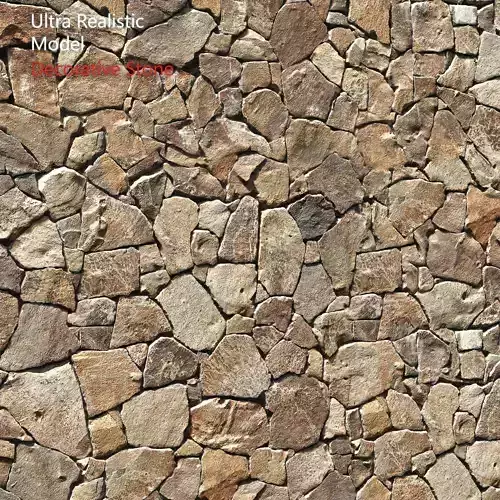 Ultra realistic Decorative stone wall geometry