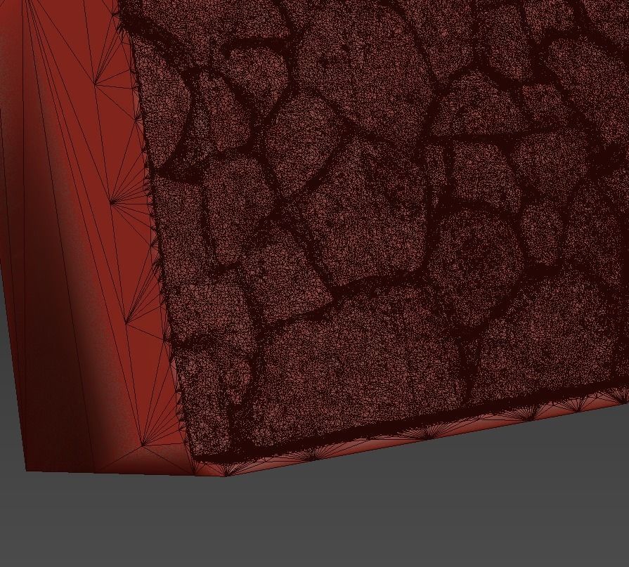 Ultra realistic Decorative stone wall geometry 3D model_8