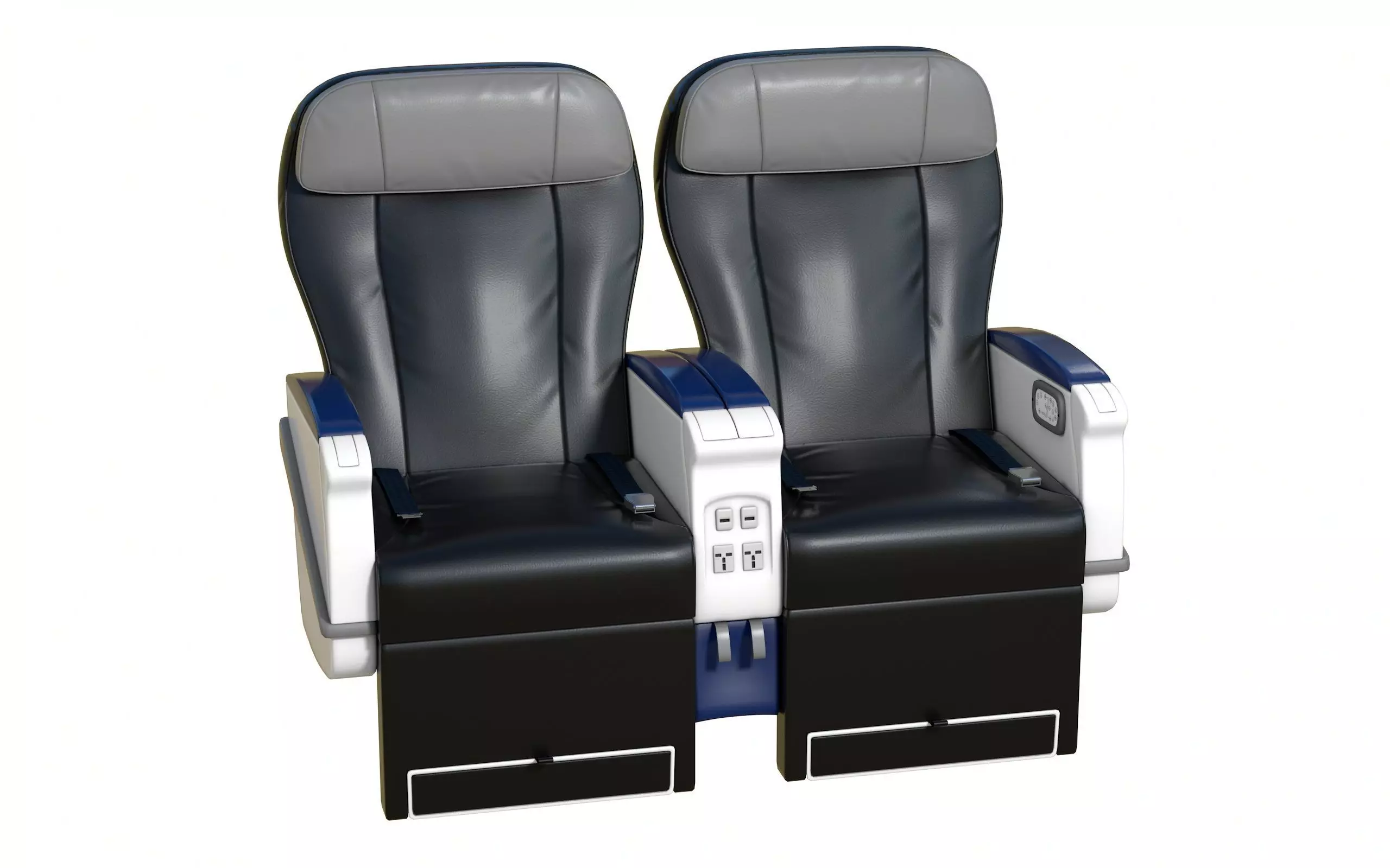 Airplane First Class Seat 3D model_0