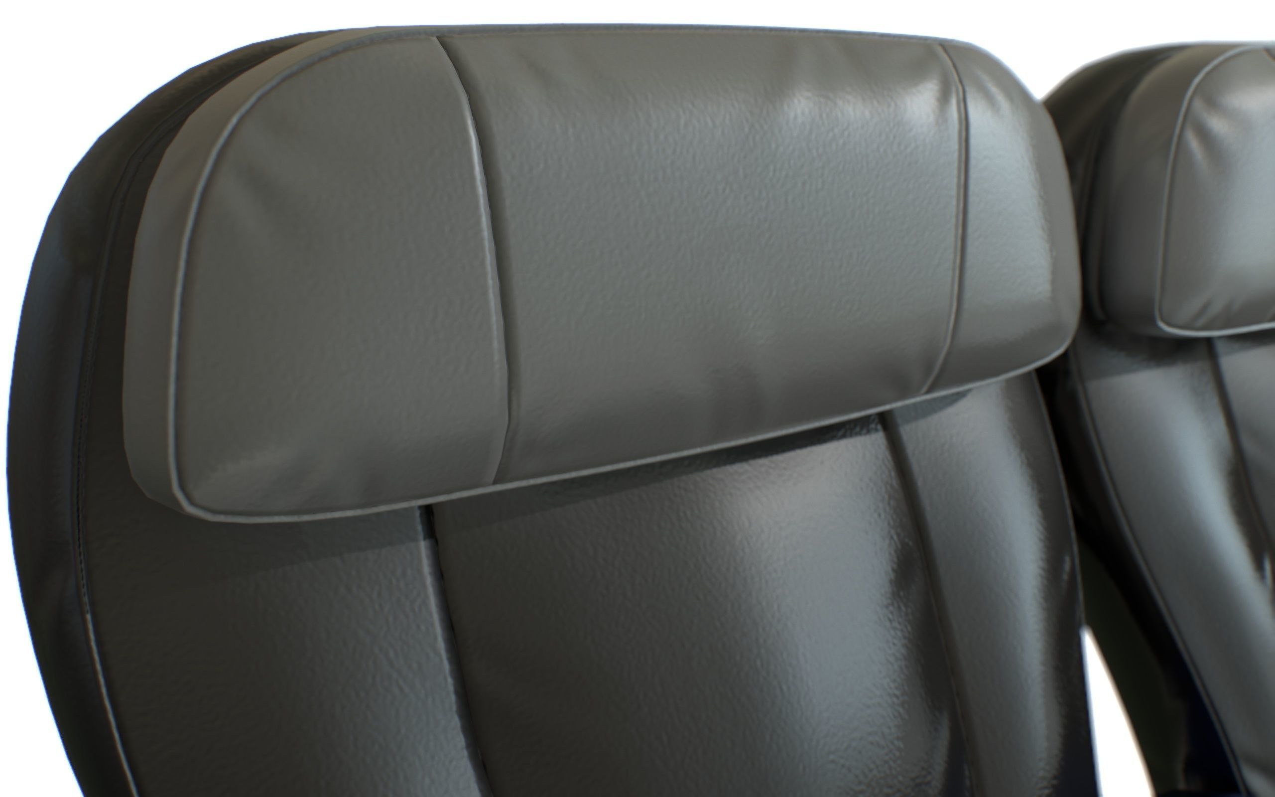 Airplane First Class Seat 3D model_17
