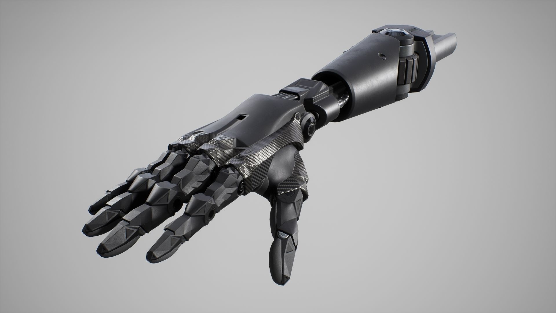 Cybernetic Arms - FPS Character for Unreal Engine Low-poly 3D model_1