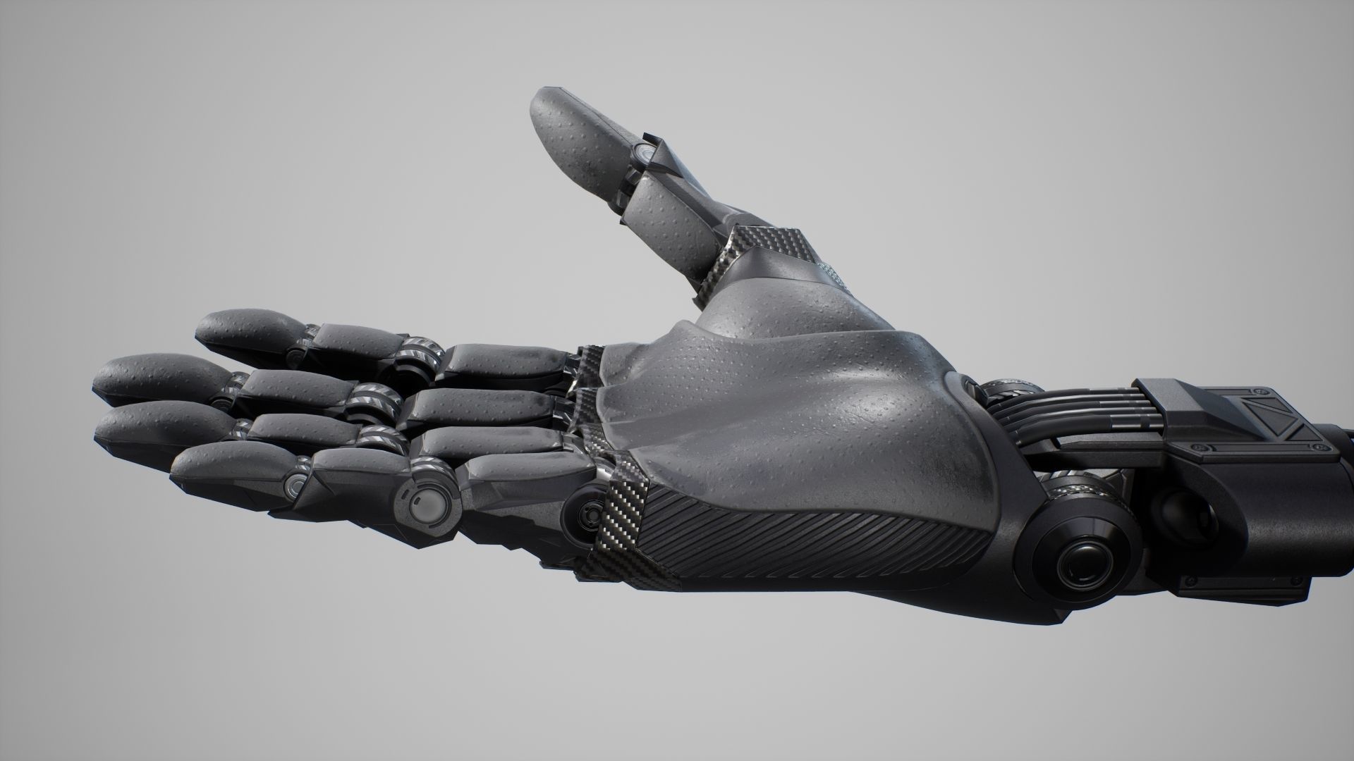 Cybernetic Arms - FPS Character for Unreal Engine Low-poly 3D model_3