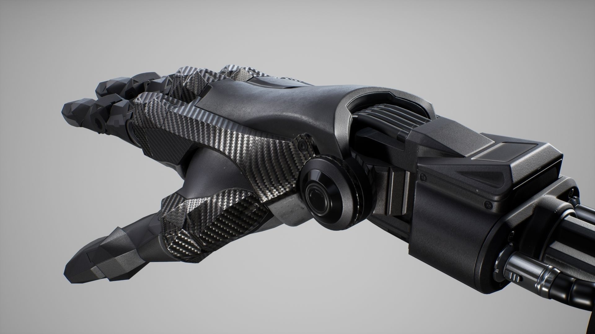 Cybernetic Arms - FPS Character for Unreal Engine Low-poly 3D model_4