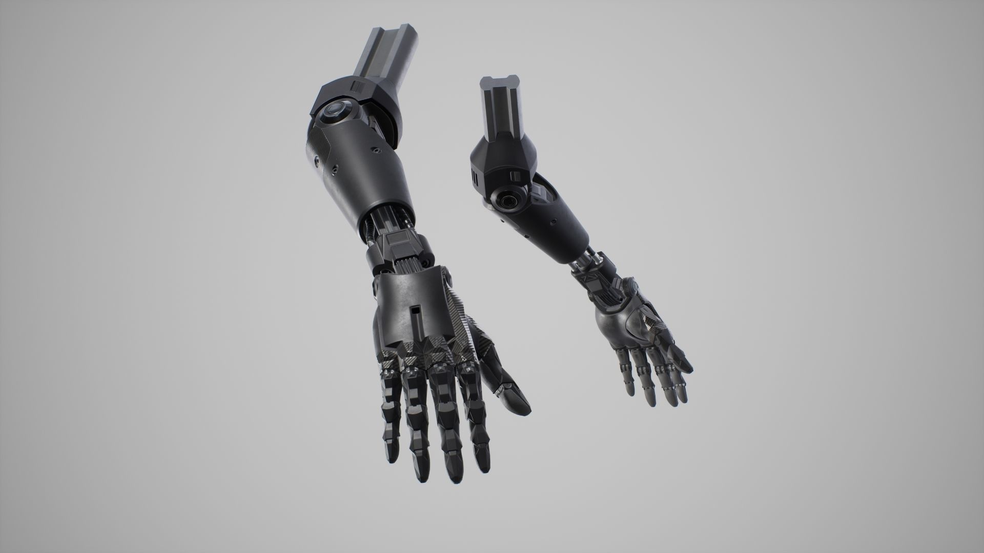 Cybernetic Arms - FPS Character for Unreal Engine Low-poly 3D model_6