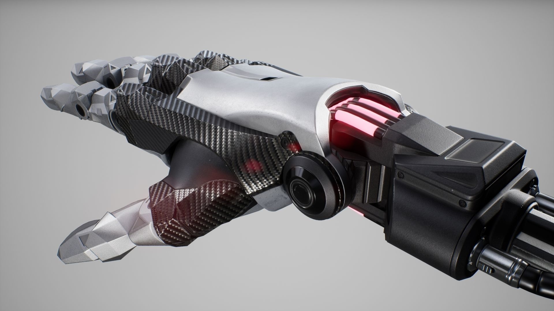 Cybernetic Arms - FPS Character for Unreal Engine Low-poly 3D model_9