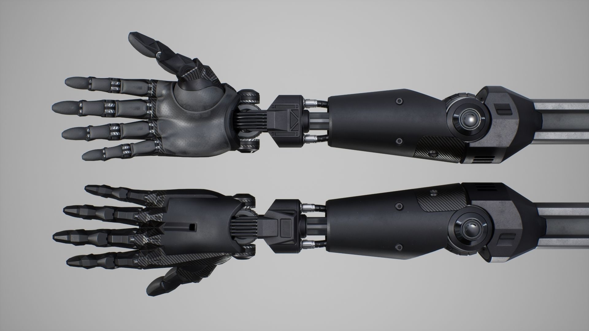 Cybernetic Arms - FPS Character for Unreal Engine Low-poly 3D model_7