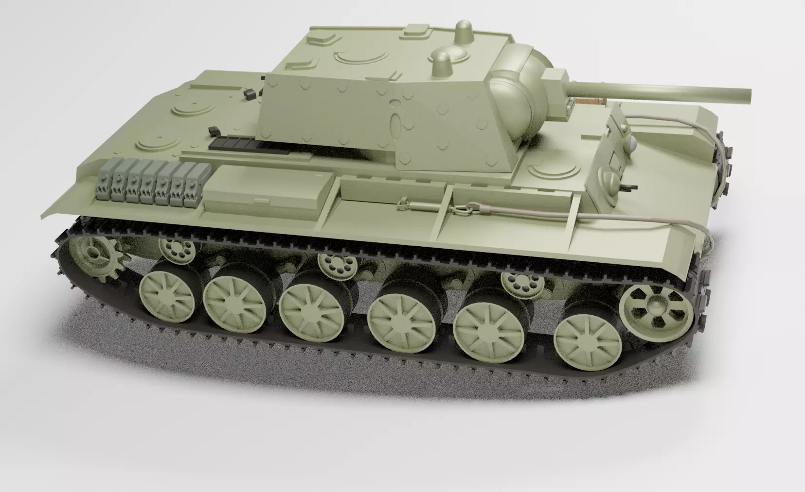Kv 1 Soviet tank Free 3D model