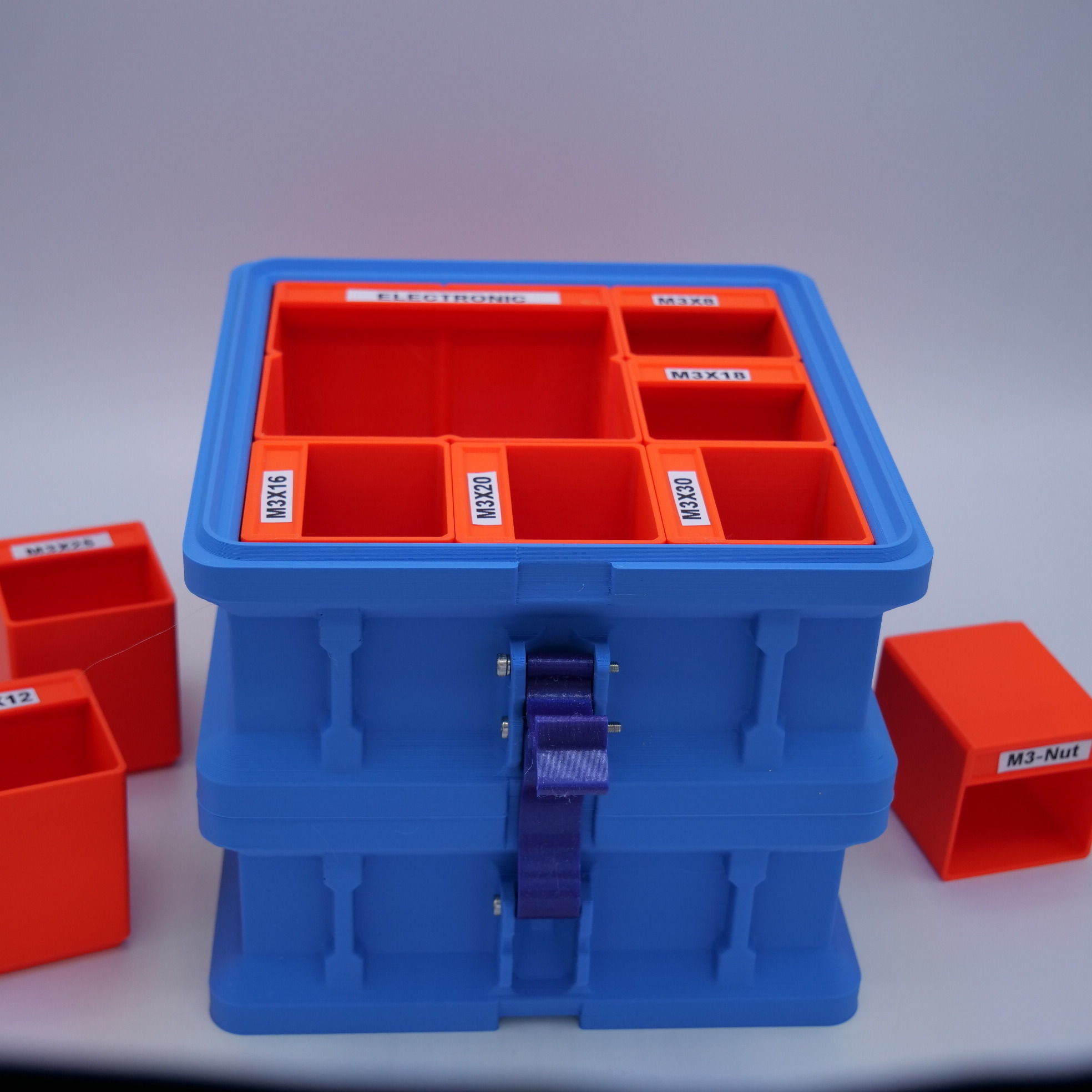 ULTIMATE STACKABLE BOX  CUSTOMIZABLE  3D print model_7