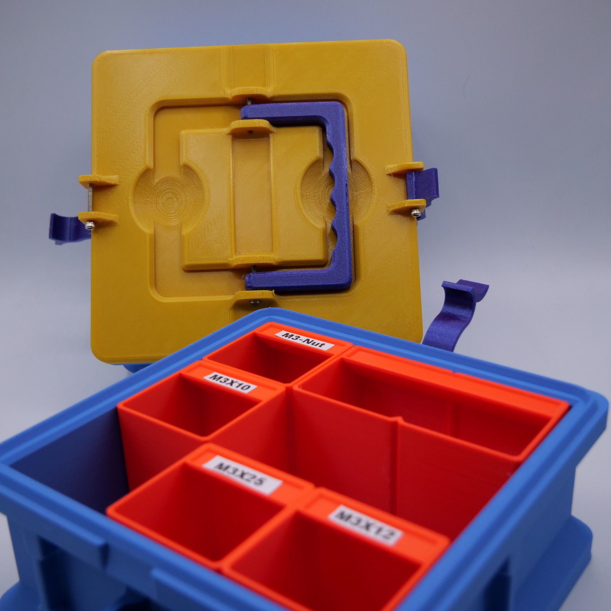 ULTIMATE STACKABLE BOX  CUSTOMIZABLE  3D print model_9