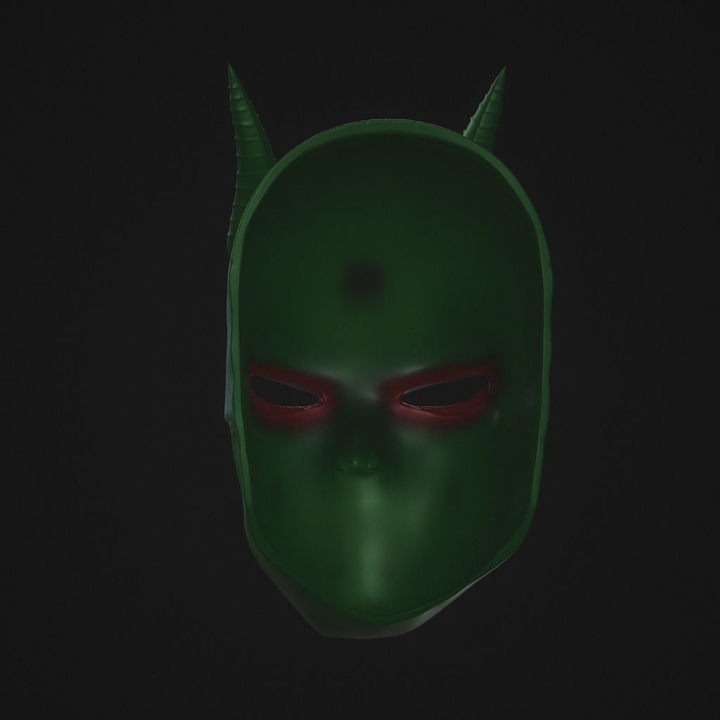 Avici demon mask 3D print model_7