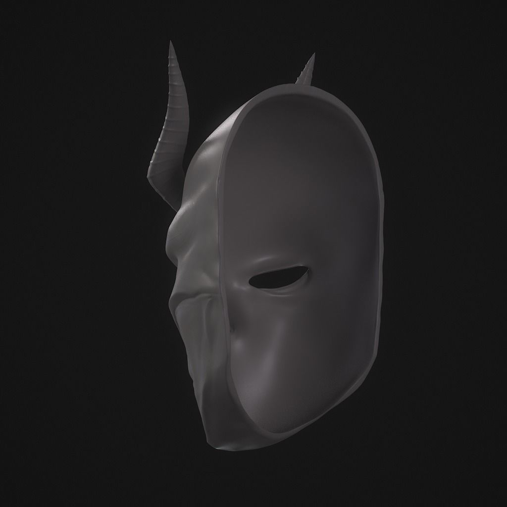Avici demon mask 3D print model_19