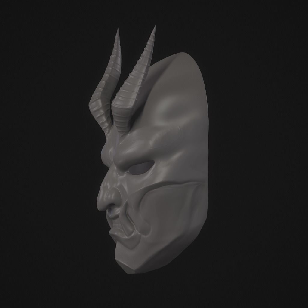 Avici demon mask 3D print model_18