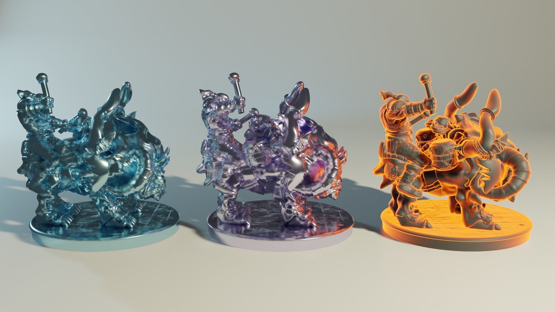 Katatonia Mounted Beast and Orc 3D printing Model 3D print model_10